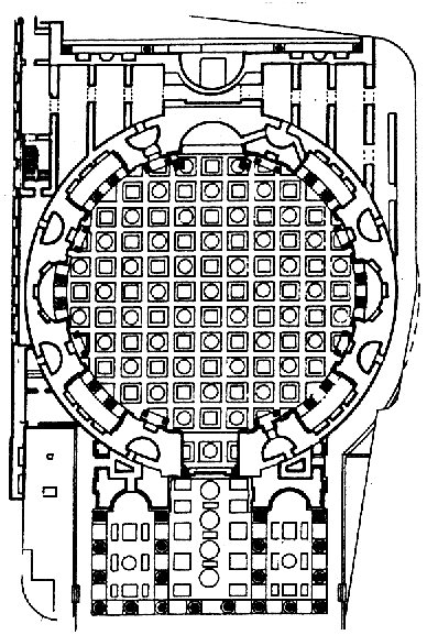 Arquitectura Romana (699, 700, 701)  PANTEN: Vista interior; planta; c. 118-c. 128 d. J.C. Dimetro de la cpula: 43,40 m. la mayor de la Antigedad. Roma.