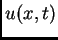 $ u(x,t)$