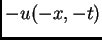 $ - u(-x,-t)$