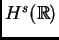 $ H^s (\mathbb{R})$