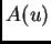 $ A(u)$