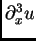 $ \partial^3_x u$