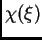$ \chi(\xi)$