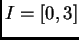 $ I =[0,3]$
