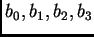 $ b_0, b_1, b_2, b_3$