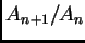 $ A_{n+1}/A_n$