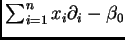 $ \sum_{i=1}^n x_i \partial_i -\beta_0$