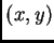 $ (x,y)$