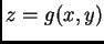 $ z=g(x,y)$