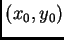$ (x_0,y_0)$