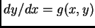 $ dy/dx = g(x,y)$