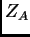 $ Z_A$