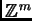 $ \ensuremath{\mathbb{Z}}^m$