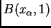 $ B(x_{\alpha}, 1)$