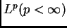 $ L^{p} (p<\infty)$