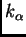 $ k_{\alpha}$