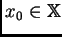$ x_0\in \mathbb{X}$