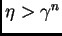 $ \eta>\gamma^n$