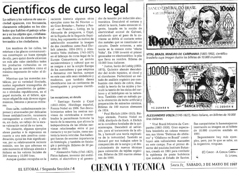 Cient&iacute;ficos de curso legal
